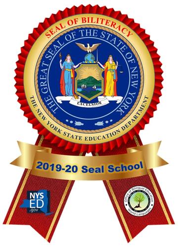 Odznaka "NYS Seal of Biliteracy" 2019-2020